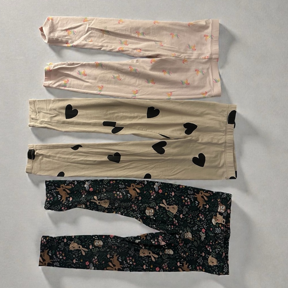 Set of Three Patterned Leggings